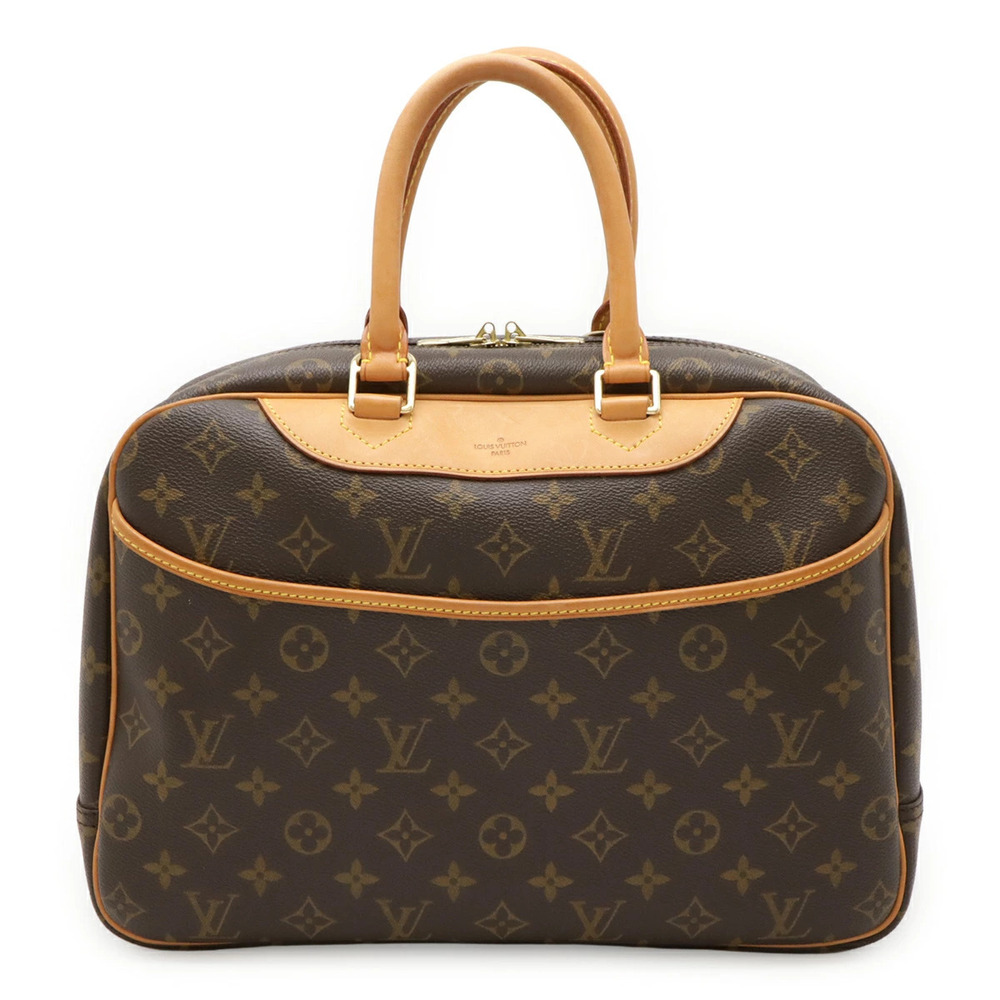LOUIS VUITTON Monogram Bowling Vanity Deauville Handbag Boston Bag Travel